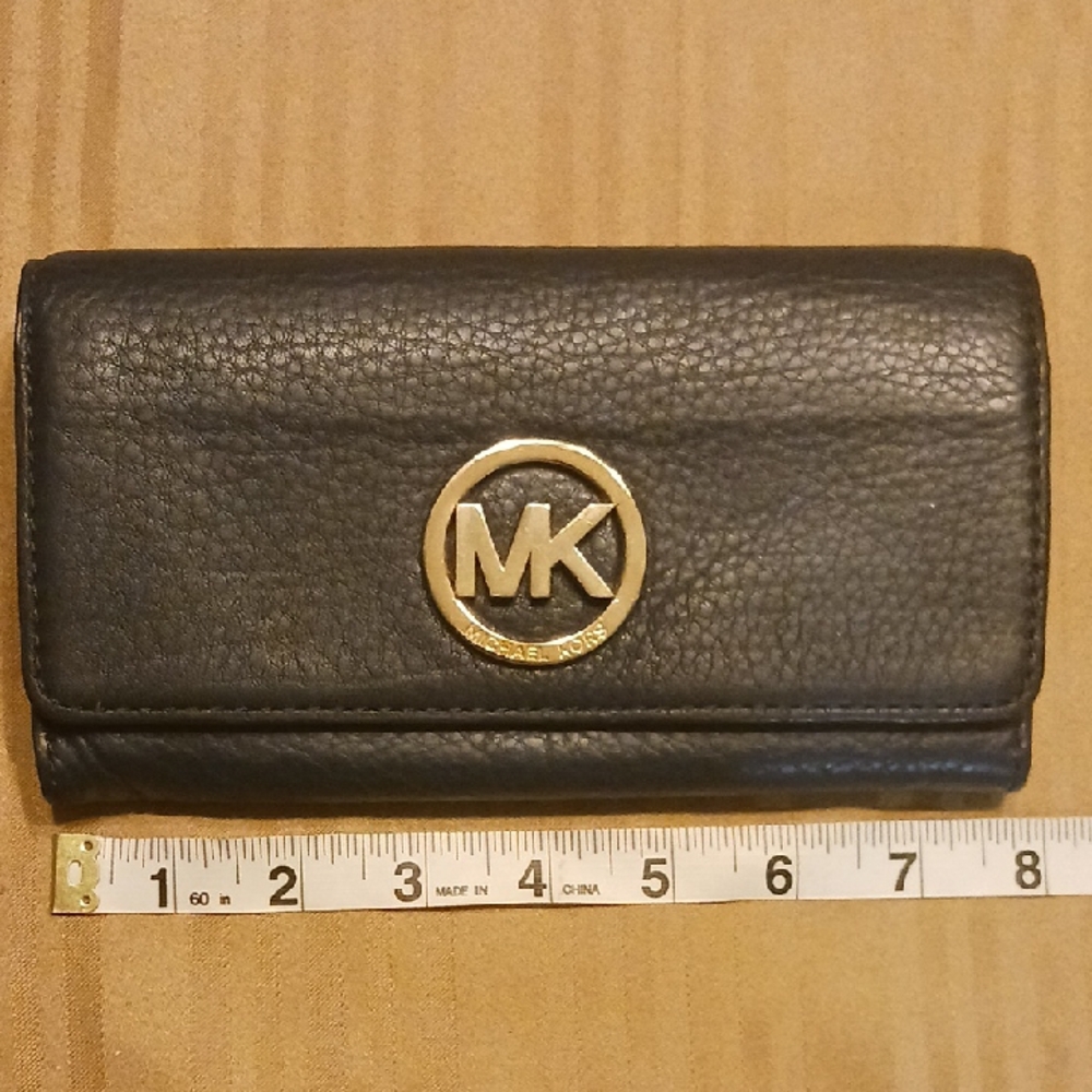 Michael Kors Navy Blue Logo Wallet